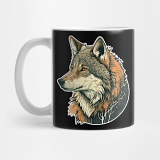 wolf sharp face Mug